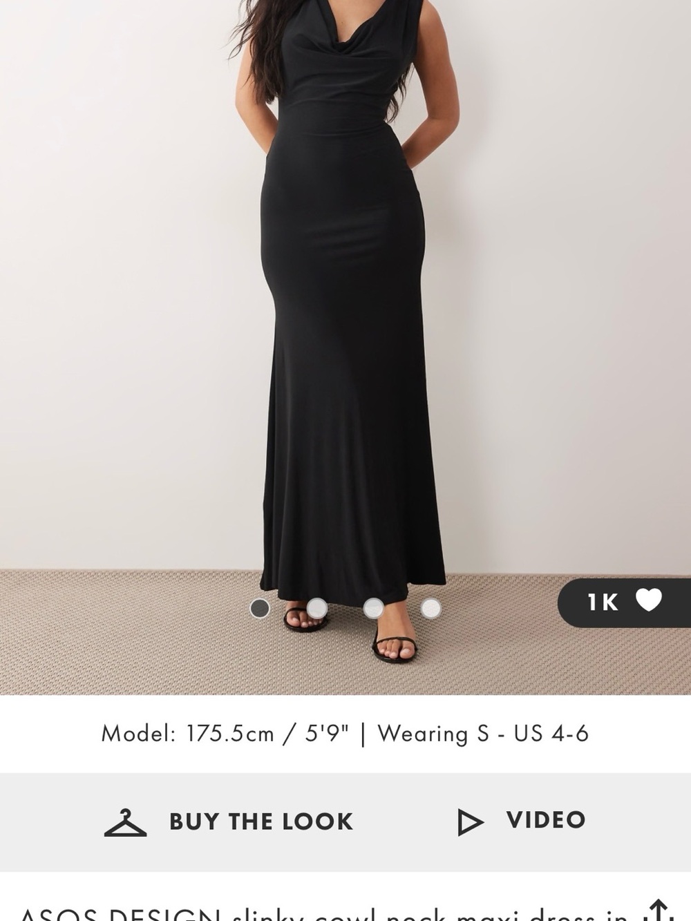 ASOS Cowl Neck Dress